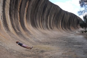 Wiped out at Wave Rock