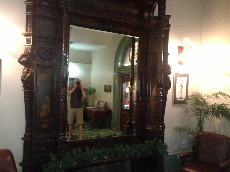 The massive mirror that Herbs shipped over for his sweetheart