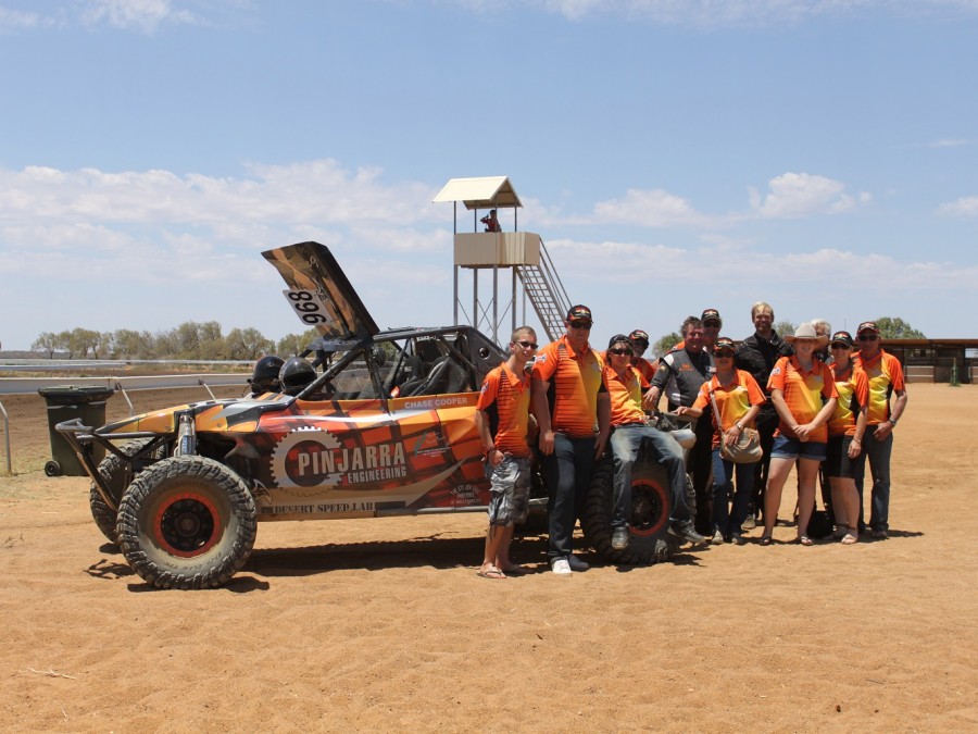 Brad Coopers excellent team (and me!) at the 2013 Gascoyne Dash
