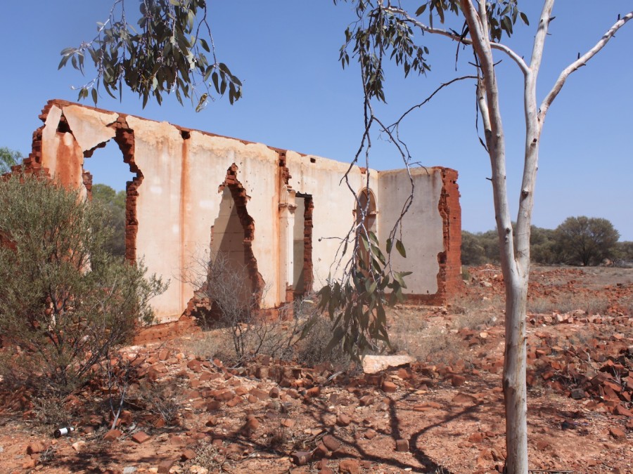 What remains of the Kookynie Town Hall