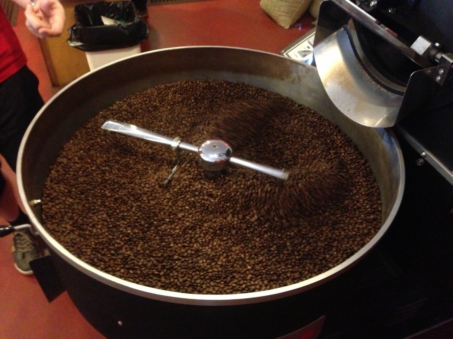 Cooling down the coffee beans