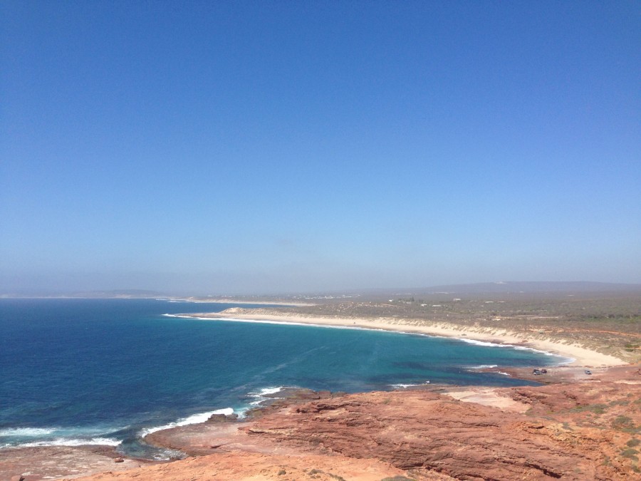 There are loads of great look out spots on the drive too, like Red Bluff, with Kalbarri in the distance...