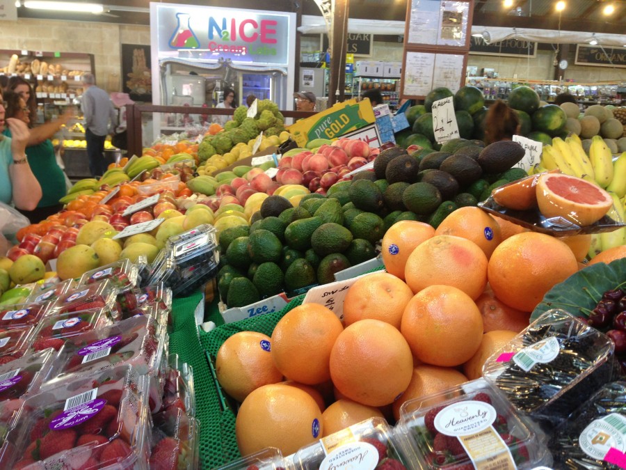 Fresh fruit and veg at Fremantle Markets