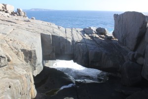 ...and this is Natural Bridge, sculpted by the crashing waves of the Southern Ocean...