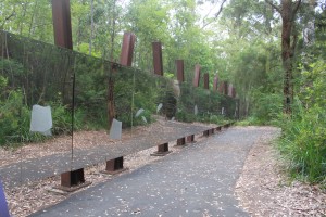 The 39 metre long "Wall Of Perceptions" encourages people to explore perspectives within the forest and wilderness