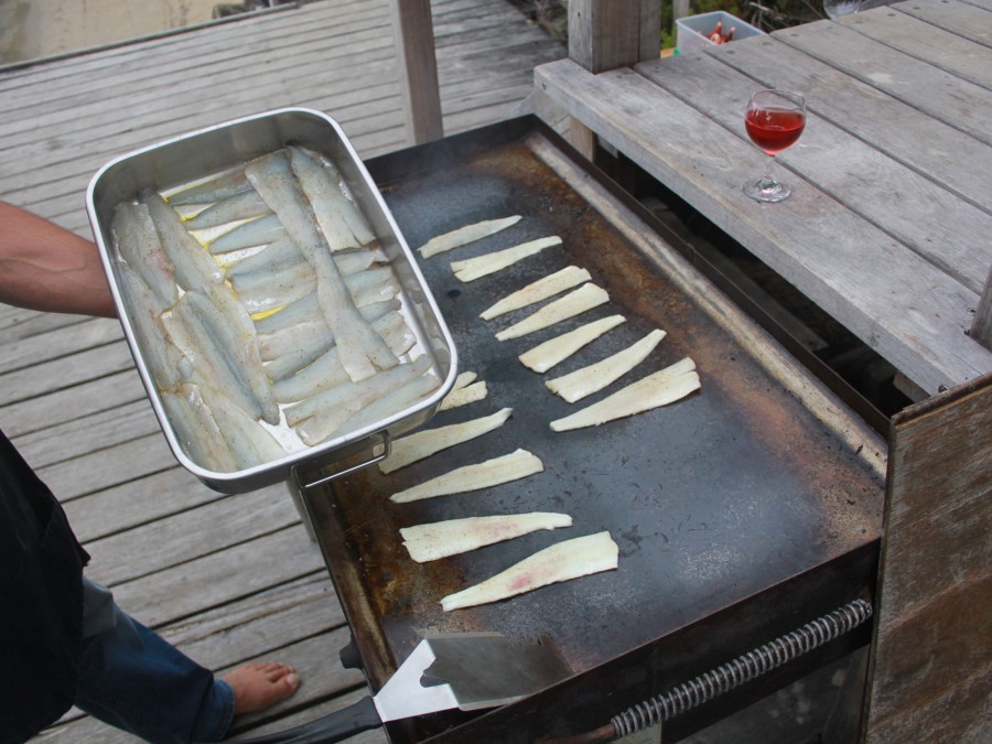 Freshly caught local whiting plus...